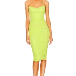 ROBE MI-LONGUE INDIA Lime Green 11 ROBE MI-LONGUE INDIA Lime Green -Ravis Mode Soldes Boutique MELR WD670 V1 1