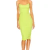 ROBE MI-LONGUE INDIA Lime Green