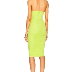 ROBE MI-LONGUE INDIA Lime Green 8 ROBE MI-LONGUE INDIA Lime Green -Ravis Mode Soldes Boutique MELR WD670 V3