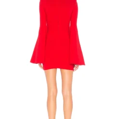 ROBE MINI AVEC MANCHES FENDUES MR. GIBSON Red 8 ROBE MINI AVEC MANCHES FENDUES MR. GIBSON Red -Ravis Mode Soldes Boutique MELR WD71 V3