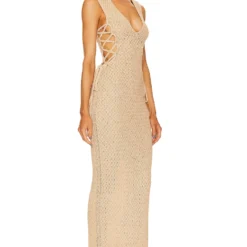 ROBE KYLE Beige -Ravis Mode Soldes Boutique MELR WD875 V3