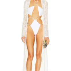 X REVOLVE Ryland Robe Ivory