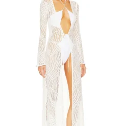 X REVOLVE Ryland Robe Ivory 6 X REVOLVE Ryland Robe Ivory -Ravis Mode Soldes Boutique MELR WO15 V3