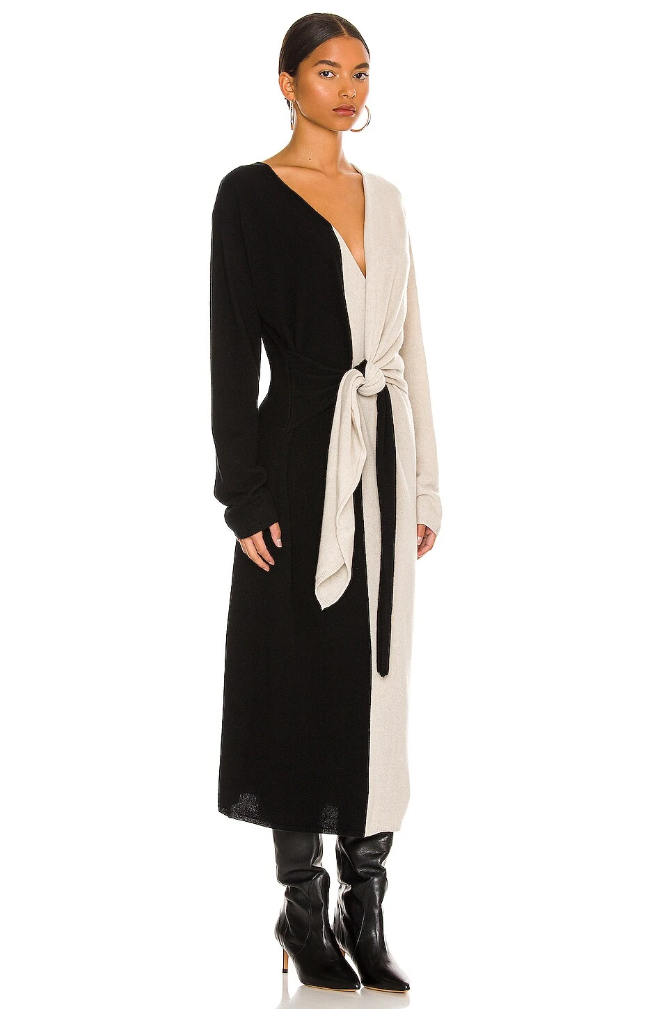 Mes Demoiselles ROBE MARGIELA Black & Ecru 2 Mes Demoiselles ROBE MARGIELA Black & Ecru – Image 2