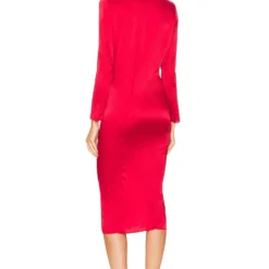 ROBE MI-LONGUE ROSE Red -Ravis Mode Soldes Boutique MFAR WD19 V3