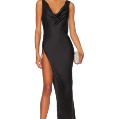 ROBE MAXI LOVE Black