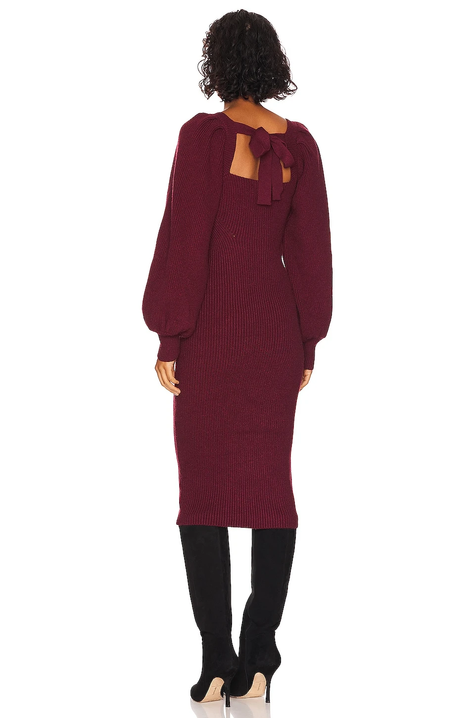 Minkpink ROBE MI-LONGUE PAGE Wine 3 Minkpink ROBE MI-LONGUE PAGE Wine – Image 3