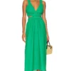 Minkpink ROBE MI-LONGUE VIRGO Green