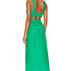 Minkpink ROBE MI-LONGUE VIRGO Green 5 Minkpink ROBE MI-LONGUE VIRGO Green -Ravis Mode Soldes Boutique MINK WD882 V3