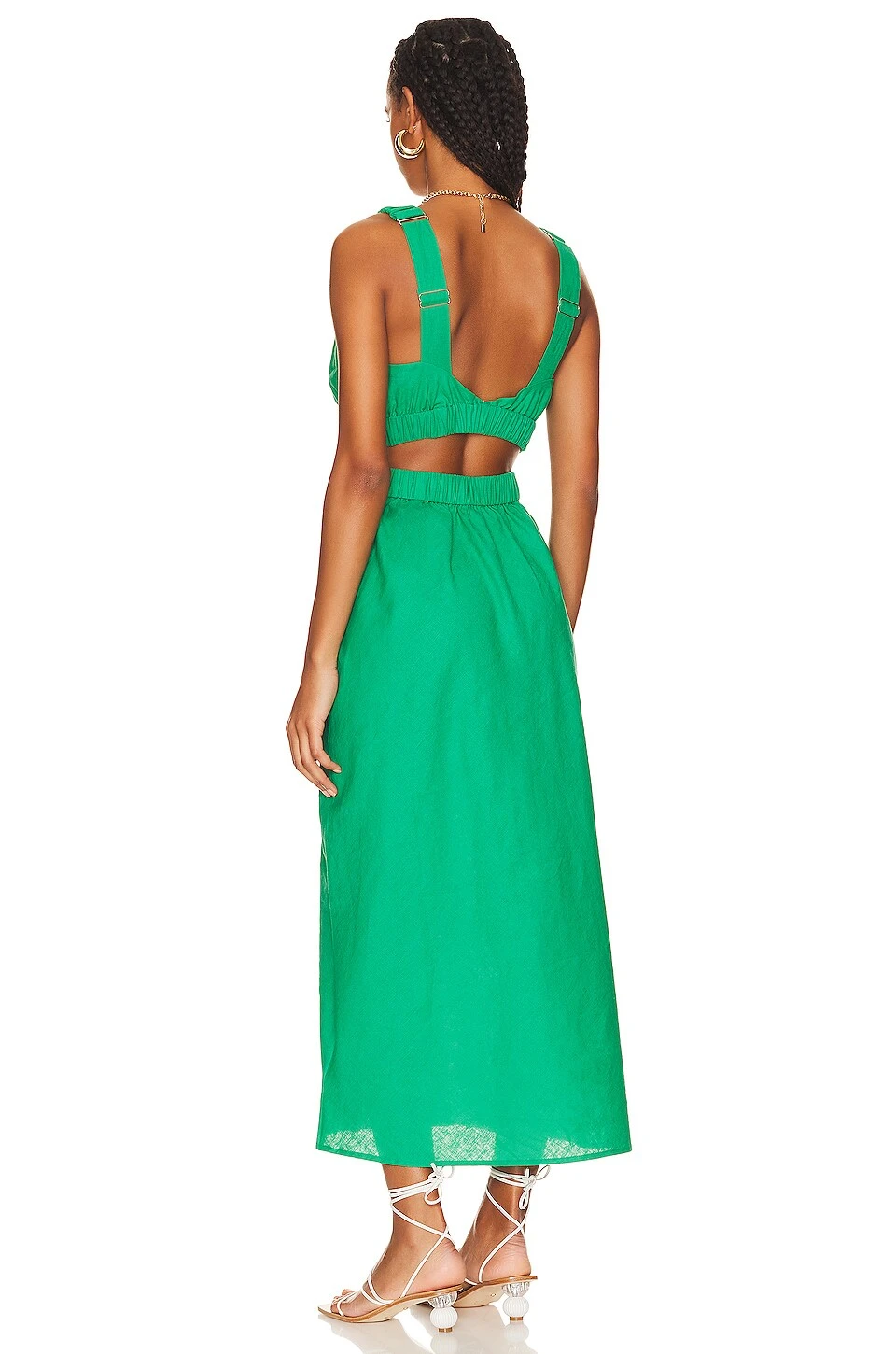 Minkpink ROBE MI-LONGUE VIRGO Green 3 Minkpink ROBE MI-LONGUE VIRGO Green – Image 3