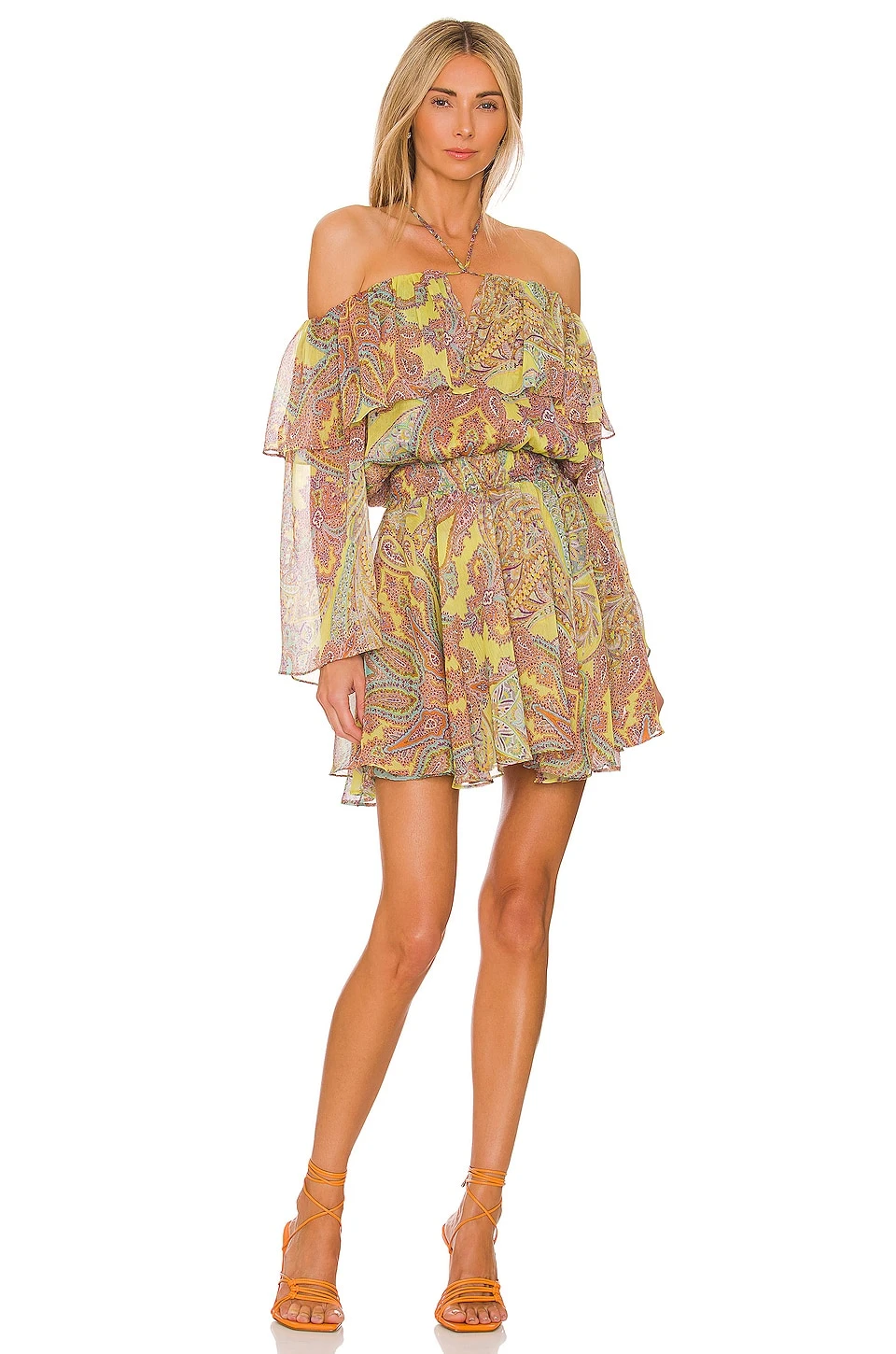 ROBE PAMELA Ischia Neon Paisley 2 ROBE PAMELA Ischia Neon Paisley – Image 2