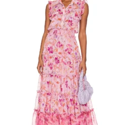 ROBE TRINA Fire Florals Mix