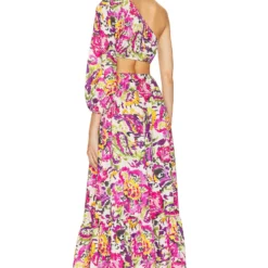 ROBE MAHIKA FLORA SPLASH 5 ROBE MAHIKA FLORA SPLASH -Ravis Mode Soldes Boutique MISA WD711 V3