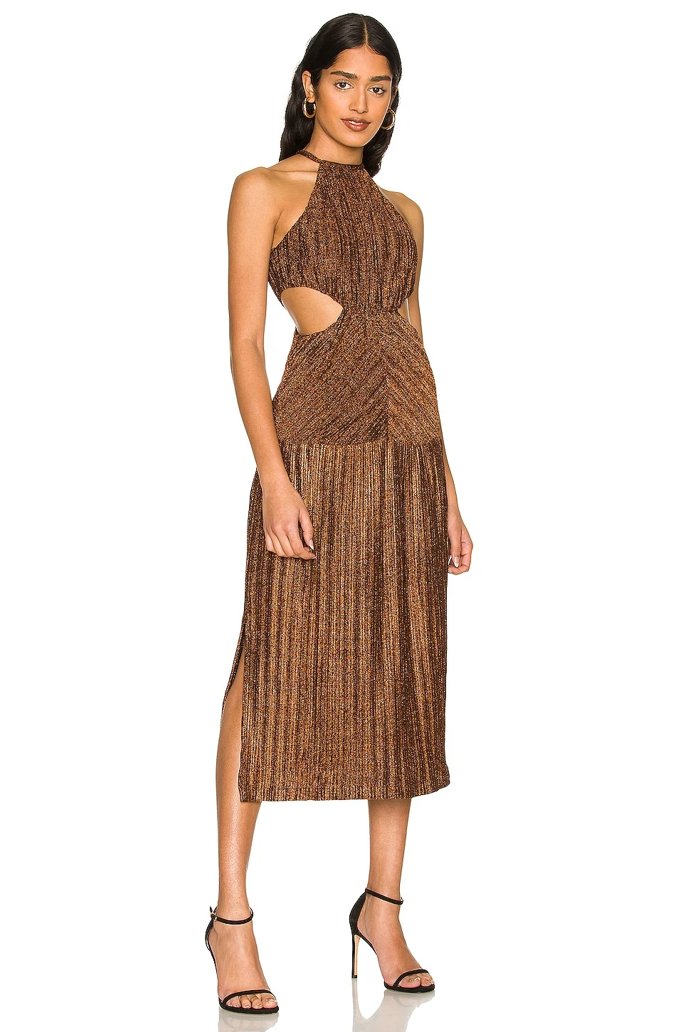 ROBE MI-LONGUE ODETTE Copper 3 ROBE MI-LONGUE ODETTE Copper – Image 3