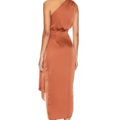 ROBE MI-LONGUE BROOKS Copper 7 ROBE MI-LONGUE BROOKS Copper -Ravis Mode Soldes Boutique MISR WD260 V4
