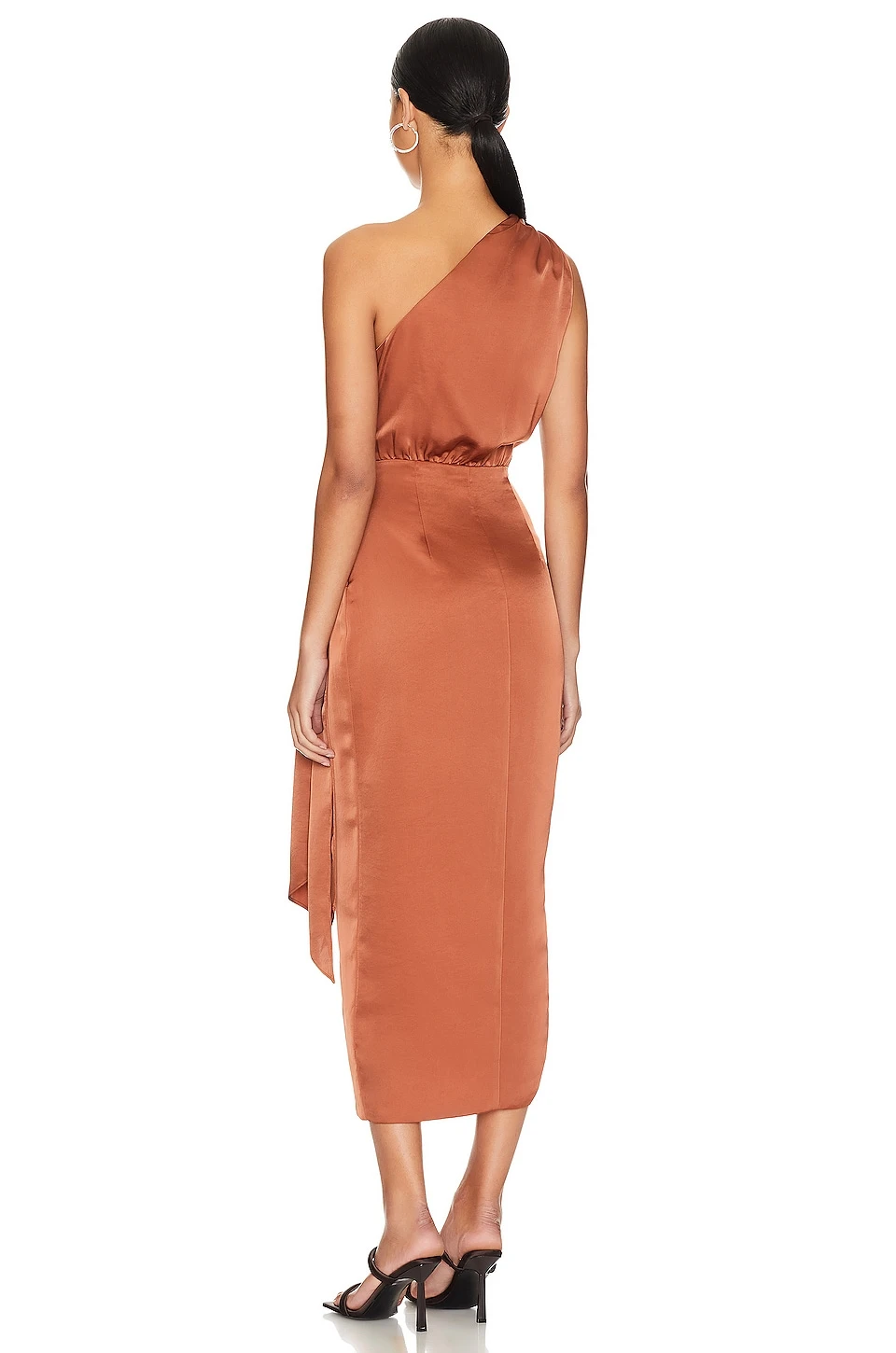ROBE MI-LONGUE BROOKS Copper 4 ROBE MI-LONGUE BROOKS Copper – Image 4