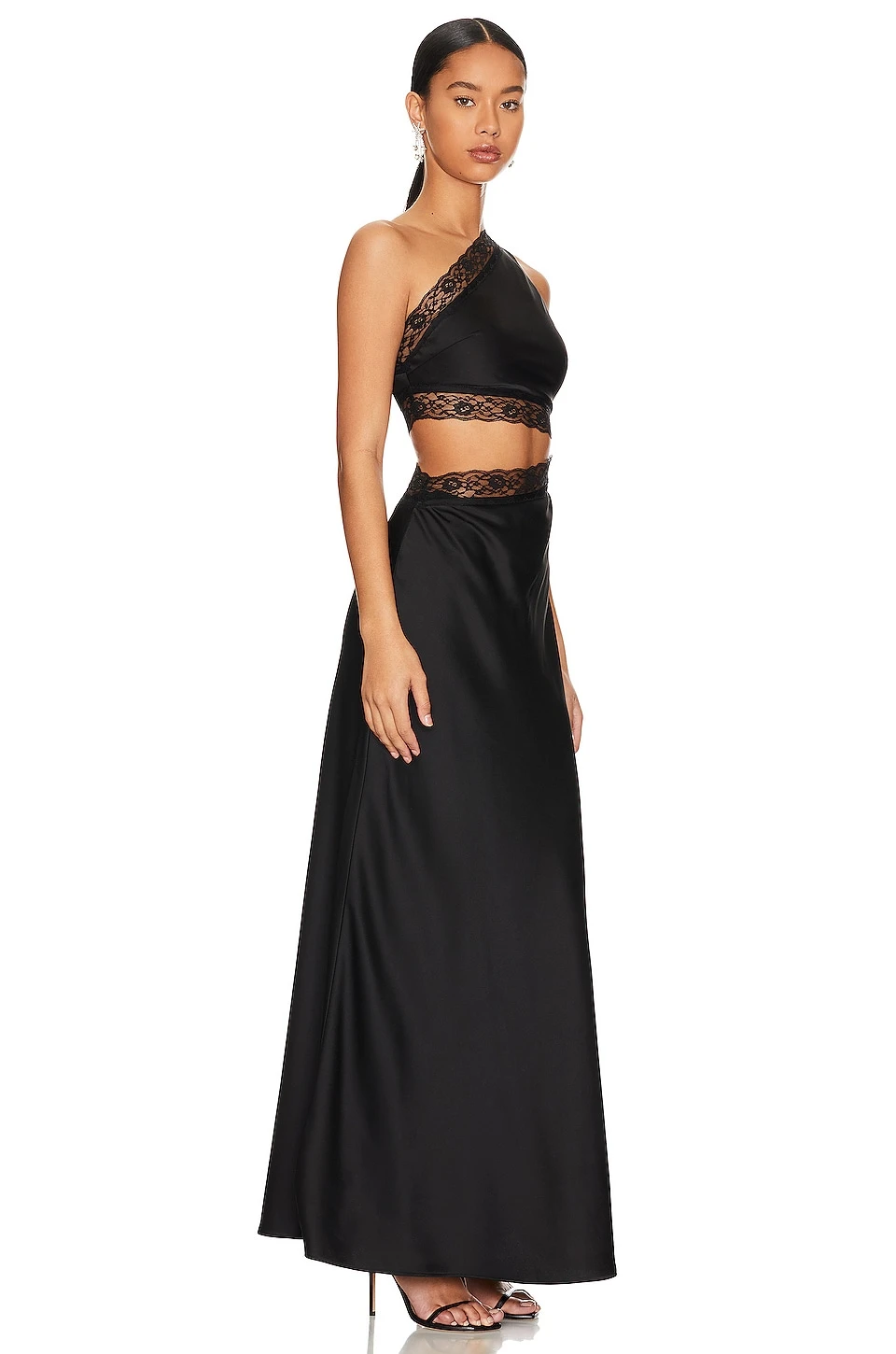 ROBE MI-LONGUE JILLIAN Black 2 ROBE MI-LONGUE JILLIAN Black – Image 2