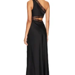 ROBE MI-LONGUE JILLIAN Black 5 ROBE MI-LONGUE JILLIAN Black -Ravis Mode Soldes Boutique MISR WD262 V3