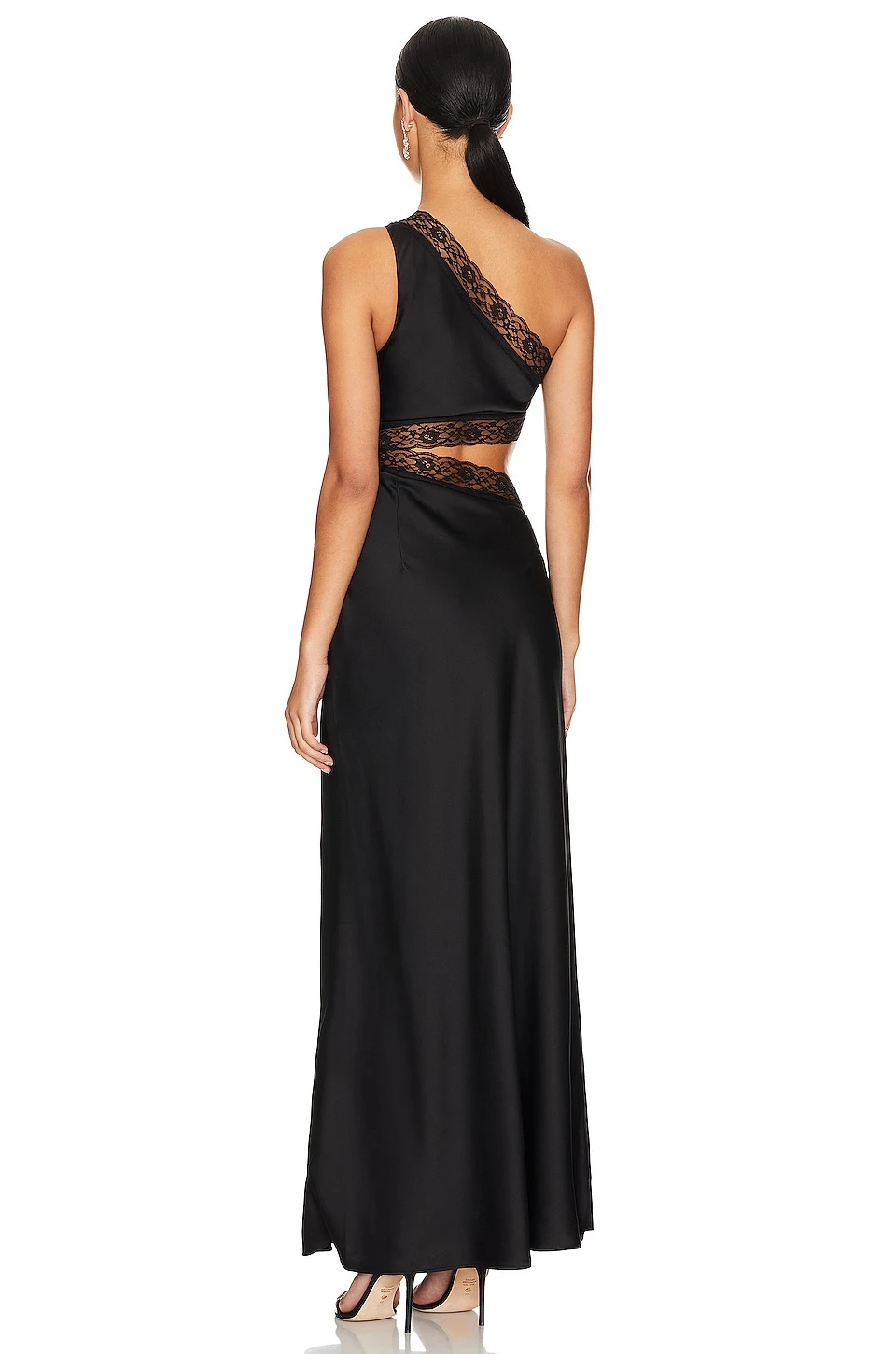 ROBE MI-LONGUE JILLIAN Black 3 ROBE MI-LONGUE JILLIAN Black – Image 3