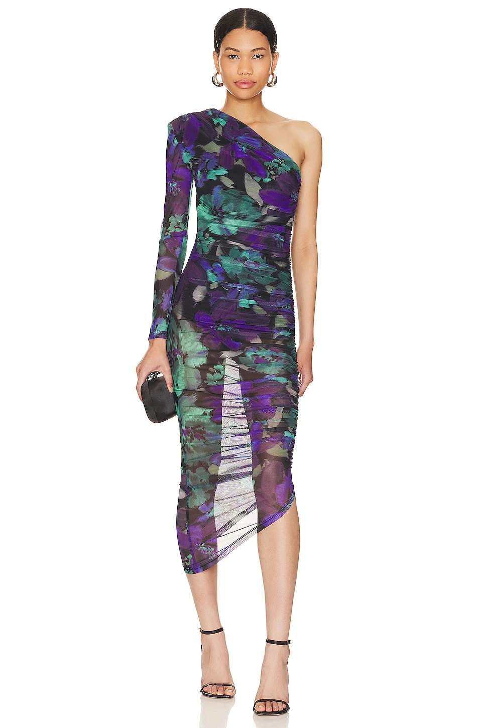 ROBE MI-LONGUE RAMONA Water Colour Floral 1 ROBE MI-LONGUE RAMONA Water Colour Floral