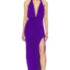 ROBE MI-LONGUE VENETIA Ultra Violet