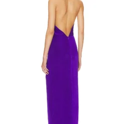 ROBE MI-LONGUE VENETIA Ultra Violet 5 ROBE MI-LONGUE VENETIA Ultra Violet -Ravis Mode Soldes Boutique MISR WD284 V3