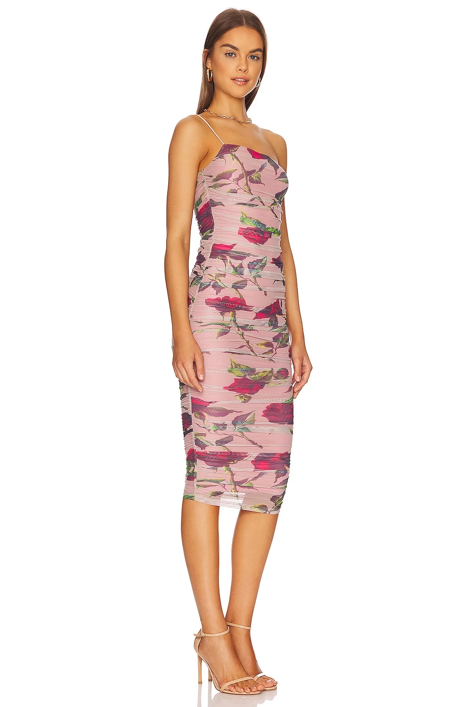 ROBE JUSTINE Pink Multi 2 ROBE JUSTINE Pink Multi – Image 2