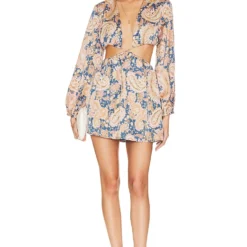 ROBE ROSALINDA Blue Multi 7 ROBE ROSALINDA Blue Multi -Ravis Mode Soldes Boutique MOTO WD222 V4