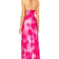 ROBE REBECCA Pink -Ravis Mode Soldes Boutique MRAE WD10 V3