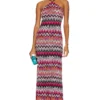 Missoni ROBE MAXI SANS MANCHES Tonal Pink & Black