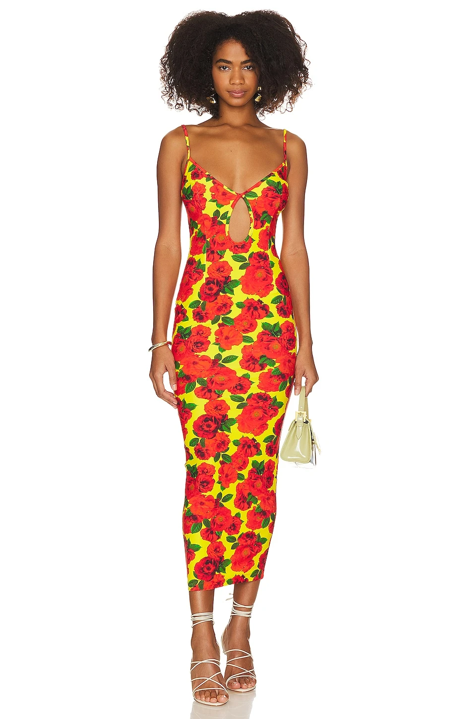 ROBE MINI FINES BRETELLES TEARDROP Floral Yellow 1 ROBE MINI FINES BRETELLES TEARDROP Floral Yellow