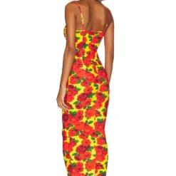 ROBE MINI FINES BRETELLES TEARDROP Floral Yellow 5 ROBE MINI FINES BRETELLES TEARDROP Floral Yellow -Ravis Mode Soldes Boutique NARR WD10 V3