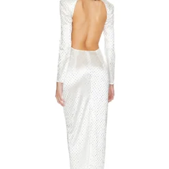 ROBE MI-LONGUE THEA White Crystal -Ravis Mode Soldes Boutique NARR WD17 V3