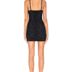 ROBE COURTE KERR Black 6 ROBE COURTE KERR Black -Ravis Mode Soldes Boutique NBDR WD1435 V3