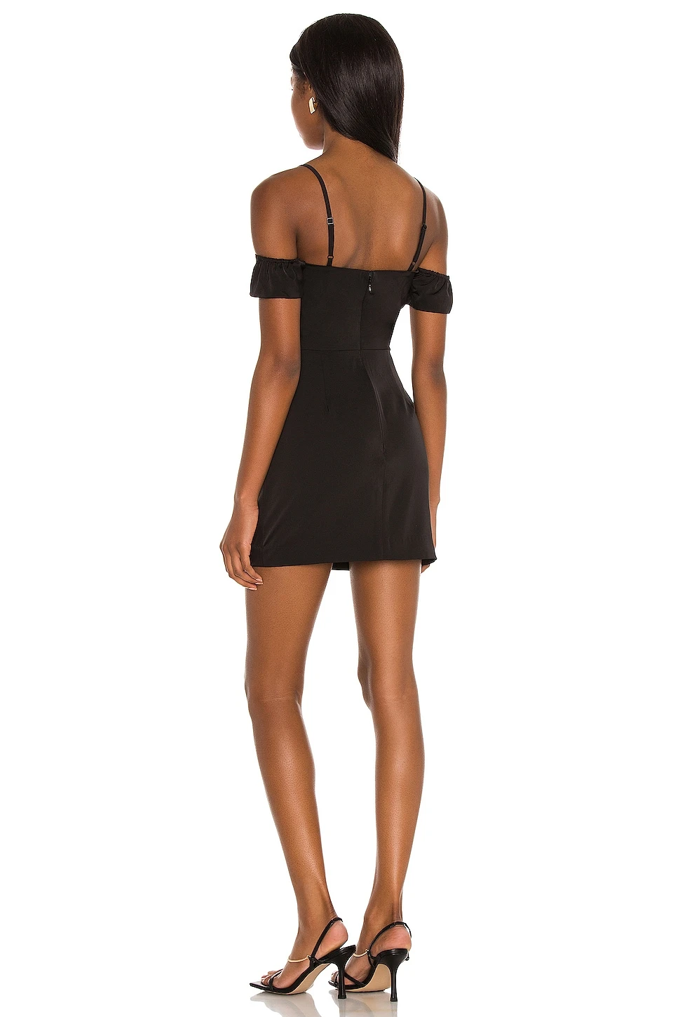 ROBE COURTE MYLES Black 3 ROBE COURTE MYLES Black – Image 3