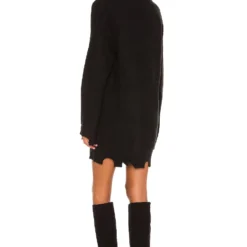 ROBE DISTRESSED Black 7 ROBE DISTRESSED Black -Ravis Mode Soldes Boutique NBDR WD2508 V3