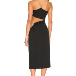 ROBE MI-LONGUE ANJUNA Black 7 ROBE MI-LONGUE ANJUNA Black -Ravis Mode Soldes Boutique NBDR WD2548 V4