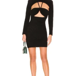 ROBE BLANKA Black 7 ROBE BLANKA Black -Ravis Mode Soldes Boutique NBDR WD2612 V4