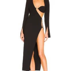 ROBE MAXI SENNA Black 8 ROBE MAXI SENNA Black -Ravis Mode Soldes Boutique NBDR WD2632 V1 1