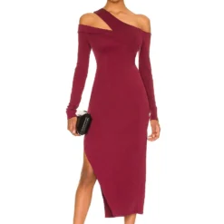 ROBE MI-LONGUE SAMMY Burgundy