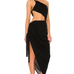 ROBE MI-LONGUE SONA Black