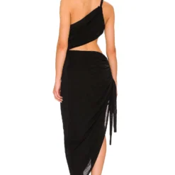 ROBE MI-LONGUE SONA Black 5 ROBE MI-LONGUE SONA Black -Ravis Mode Soldes Boutique NBDR WD2698 V3