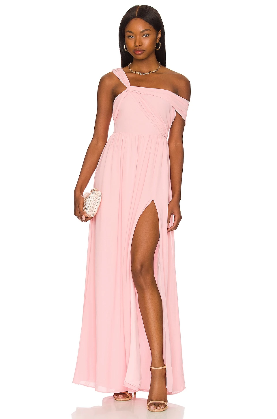 ROBE MAXI KINSLEY Blush 1 ROBE MAXI KINSLEY Blush