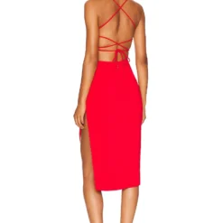 ROBE MI-LONGUE BECKY Red 7 ROBE MI-LONGUE BECKY Red -Ravis Mode Soldes Boutique NBDR WD2753 V3