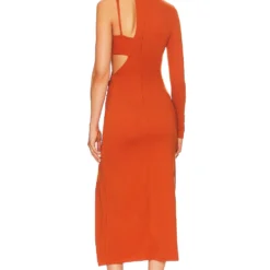 ROBE MATILDA Burnt Orange -Ravis Mode Soldes Boutique NBDR WD2772 V4