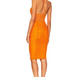 ROBE NATTI Orange 5 ROBE NATTI Orange -Ravis Mode Soldes Boutique NBDR WD2782 V3
