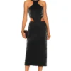 ROBE MI-LONGUE IMANI Black