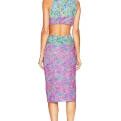 ROBE MI-LONGUE ELEA Mixed Florals 5 ROBE MI-LONGUE ELEA Mixed Florals -Ravis Mode Soldes Boutique NBDR WD2793 V3