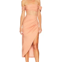 ROBE MI-LONGUE ROSANA Copper