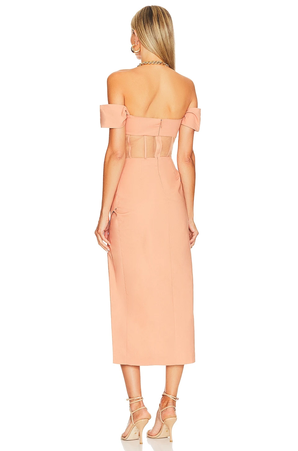 ROBE MI-LONGUE ROSANA Copper 3 ROBE MI-LONGUE ROSANA Copper – Image 3